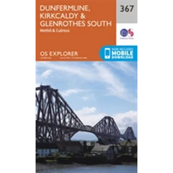 Encyklopedie Dunfermline, Kirkcaldy and Glenrothes South - Ordnance Survey [EN] (2015, Skládaná mapa, Ordnance Survey)