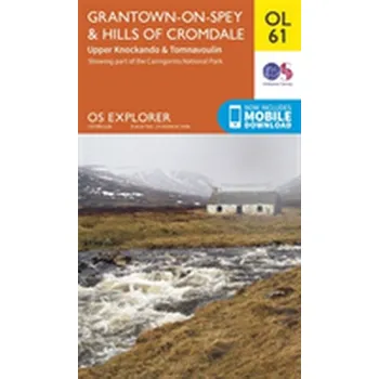 Encyklopedie Grantown-on-Spey & Hills of Cromdale, Upper Knockando & Tomnavoulin - Ordnance Survey [EN] (2015, Skládaná mapa, Ordnance Survey)