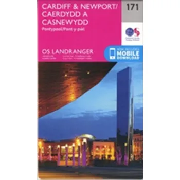 Encyklopedie Cardiff & Newport, Pontypool - Ordnance Survey [EN] (2016, Skládaná mapa, Ordnance Survey)