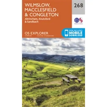 Encyklopedie Wilmslow, Macclesfield and Congleton - Ordnance Survey [EN] (2015, Skládaná mapa, Ordnance Survey)