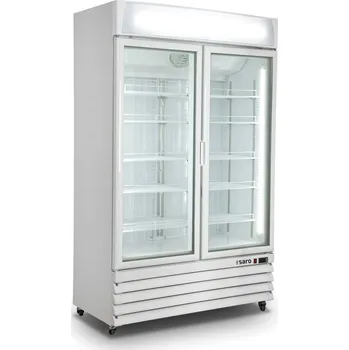 Chlazení Chladnička – vitrína Saro, 2 skleněné dveře – bílá, model G 885