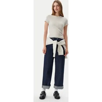 Pánské oblečení Tommy Jeans T-Shirt DW0DW20459 Béžová Slim Fit S