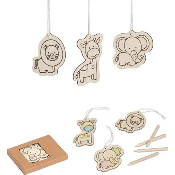 Dřevěná hračka FAUNE. Omalovánka pro děti do dřeva