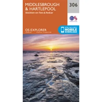 Encyklopedie Middlesbrough and Hartlepool, Stockton-on-Tees and Redcar - Ordnance Survey [EN] (2015, Skládaná mapa, Ordnance Survey)