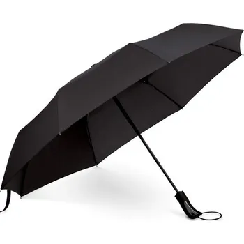 Deštník CAMPANELA. Deštník z ponžé 190T s automatickým otevíráním a zavíráním - Černá