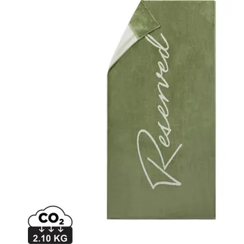 Osuška Osuška na lehátko VINGA Lounge - Zelená / Béžová