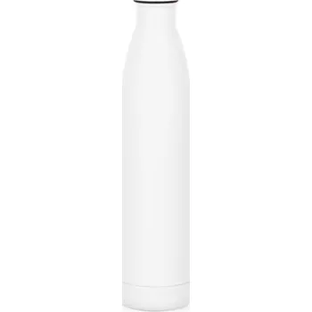 Termohrnek RE-BUFFON XL. Dvoustěnná láhev z nerezové oceli (90% recyklace) - Bílá