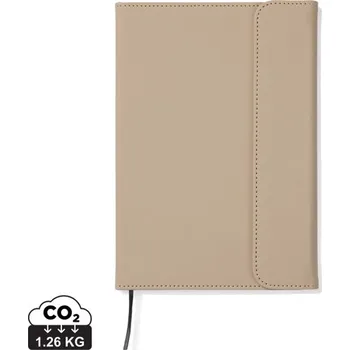 Zápisník Zápisník VINGA Baltimore z GRS recykl. papíru a PU - Greige