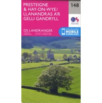 Encyklopedie Presteigne & Hay-on-Wye / Llanandras A'r Gelli Gandryll - Ordnance Survey [EN] (2016, Skládaná mapa, Ordnance Survey)