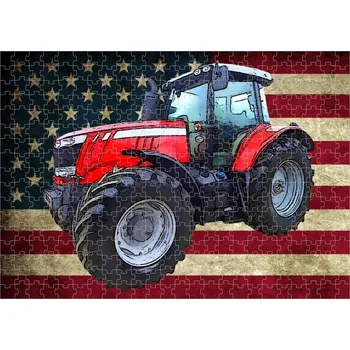 Puzzle puzzle s traktorem Massey Ferguson 7718 300 dílků