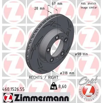 Auto-moto Brzdový kotouč ZIMMERMANN 460.1526.55