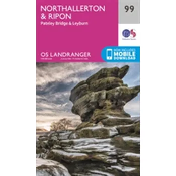 Encyklopedie Northallerton & Ripon, Pateley Bridge & Leyburn - Ordnance Survey [EN] (2016, Skládaná mapa, Ordnance Survey)