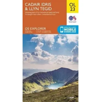 Encyklopedie Cadair Idris & Llyn Tegid [EN] (2019, Skládaná mapa, Ordnance Survey)