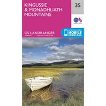 Encyklopedie Kingussie & Monadhliath Mountains - Ordnance Survey [EN] (2016, Skládaná mapa, Ordnance Survey)