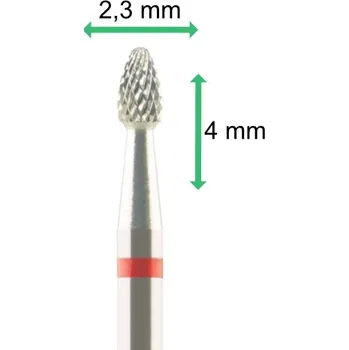 Fréza Tvrdokovová fréza - 4x2,3mm