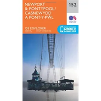 Encyklopedie Newport and Pontypool / Casnewydd a Phont-Y-Pwl - Ordnance Survey [EN] (2015, Skládaná mapa, Ordnance Survey)