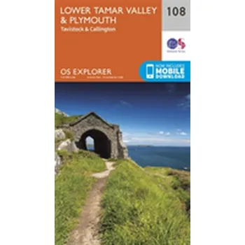 Encyklopedie Lower Tamar Valley and Plymouth - Ordnance Survey [EN] (2015, Skládaná mapa, Ordnance Survey)