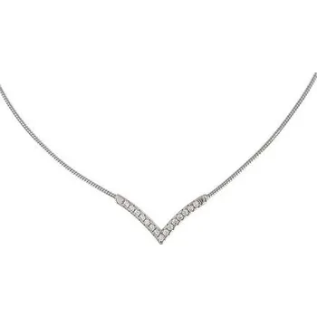 Náhrdelník Stříbrná struna se zirkonovou špičkou délka náhrdelníku 40+5cm
