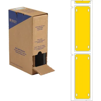 Brady BM-25x75-7643-YL-L / 312200, Bulk BMP71 Heatex Cable Markers, 75.00 mm x 25.00 mm