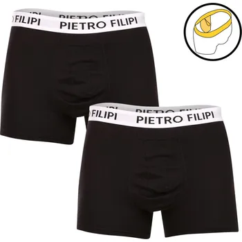 Sada pánského spodního prádla 2PACK pánské boxerky Pietro Filipi balls holder černé (2BCL003) XL Možnost vrácení zboží ZDARMA do 120 dnů!