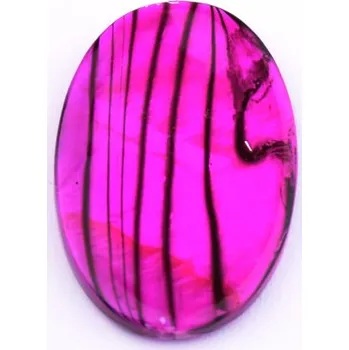 Dětské navlékací korálky Perleťové korálky růžovo-černé- - - VYBERTE VARIANTU Velikost: 20x30mm, 1ks