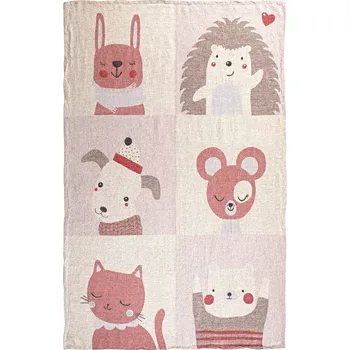 Přehoz na lůžko Snový svět Lněný přehoz - animáci