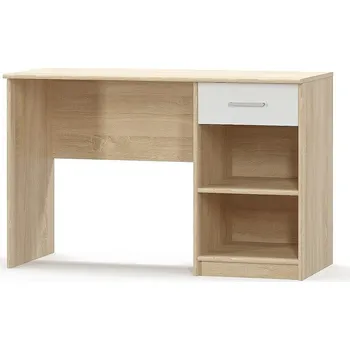 Psací stůl TIPS PC stůl 1S bílá/dub sonoma