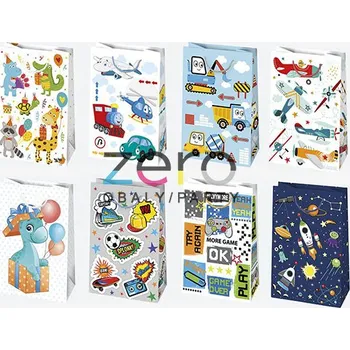 Dárková taška Taška papírová dárková 16x24x7 cm (lak) - dětské pro kluka (mix 1)