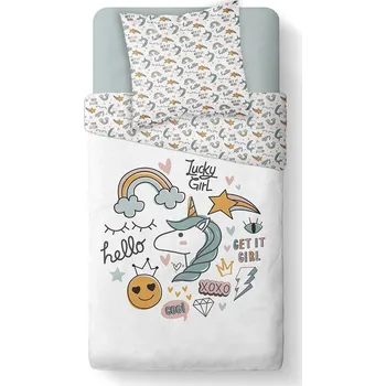 Povlečení Today Holčičí dětské povlečení KOOL, 140 x 200 cm, oboustranné s barevnými potisky