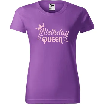 Dámské tričko DOBRÝ TRIKO Dámské tričko Birthday queen Barva: Fialová, Velikost: L