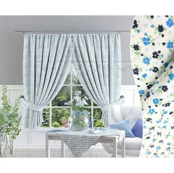 Závěs Závěsový set Gregor tyrkys - 2x (160 cm x 140 cm)