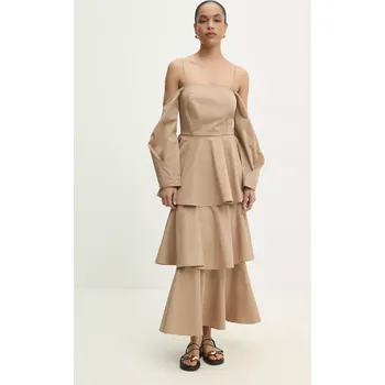 Dámské šaty Šaty Answear.LAB d790265330.ijs béžová 80X, vel. M