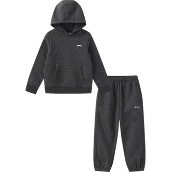 Slazenger Fleece Tracksuit Set Infant Charcoal 4-5 Years