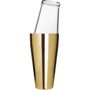 Zlatý Boston shaker set 0,8l nerez a 0,44l sklenice