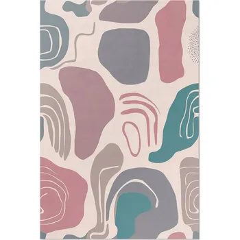 Koberec Vinylový Koberec Rozměr: 120x180 cm Abstrakce boho skvrny pastelové tvary