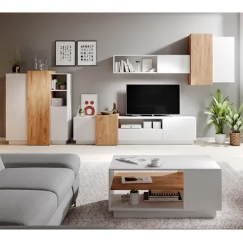 Obývací stěna Laski Obývací stěna 3D sektor sestava 1