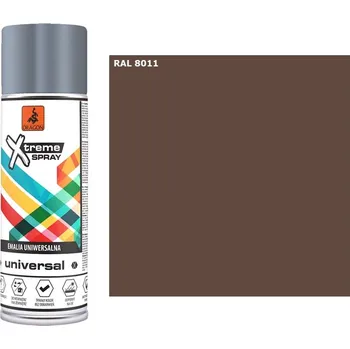 Barva ve spreji DRAGON Univerzální email ve spreji 400ml ořechová RAL 8011