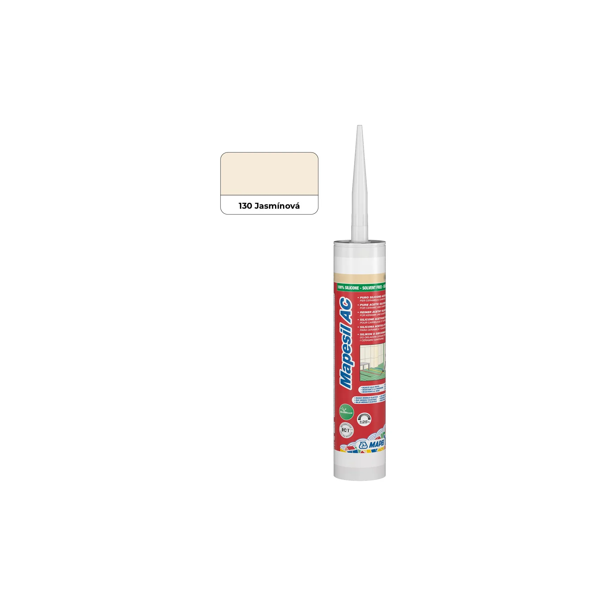 Fotografie 2 - Stavební silikon Mapei Mapesil AC 310 ml 130 jasmínový