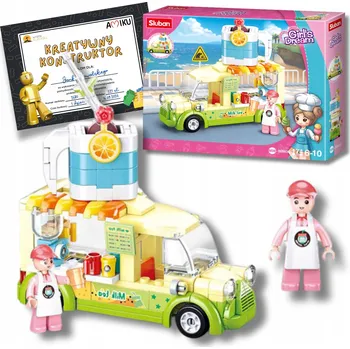 ostatní stavebnice STAVEBNICE Smoothie Food Truck Dívčí Sen 174 Dílů + DIPLOM