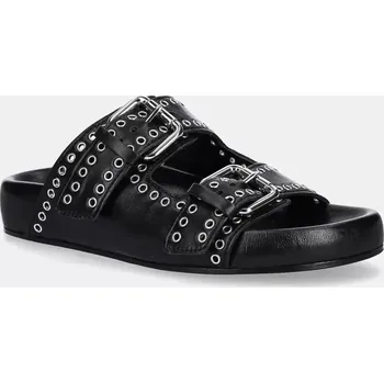 Dámské pantofle Kožené pantofle Kennel & Schmenger Soda dámské, černá barva, 51-96200 51.96200.210 99X, EUR 38.5