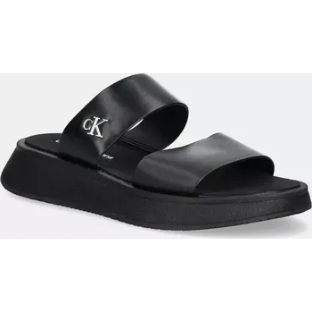 Pánská móda Pantofle Calvin Klein Jeans SANDAL SLIDE DOUBLE STRAP YW0YW01694 černá 99X, EUR 37
