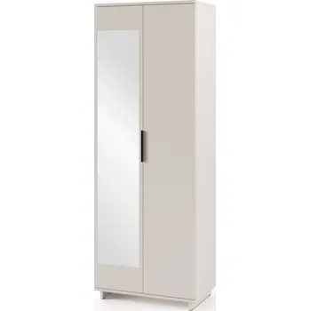 Předsíňová stěna Šatní skříň se zrcadlem Bianco - U/6