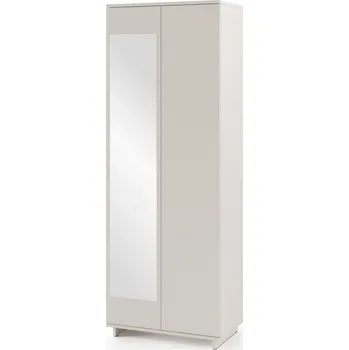 Předsíňová stěna Šatní skříň se zrcadlem Bianco - P/6