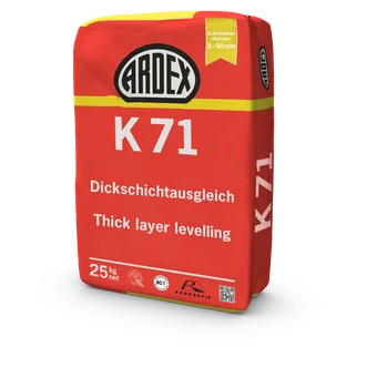 Tmel ARDEX K 71 - Vyrovnávací samonivelační potěr pro silné vrstvy
