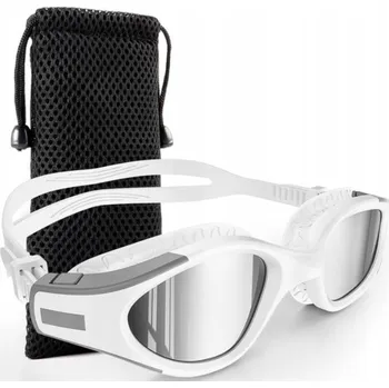 Plavecké brýle Plavecké brýle Google s UV ochranou, proti zamlžování, odolné, bílé