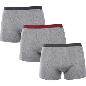 Boxerky 3PACK pánské boxerky Andrie šedé (PS 5702) XL Možnost vrácení zboží ZDARMA do 120 dnů!