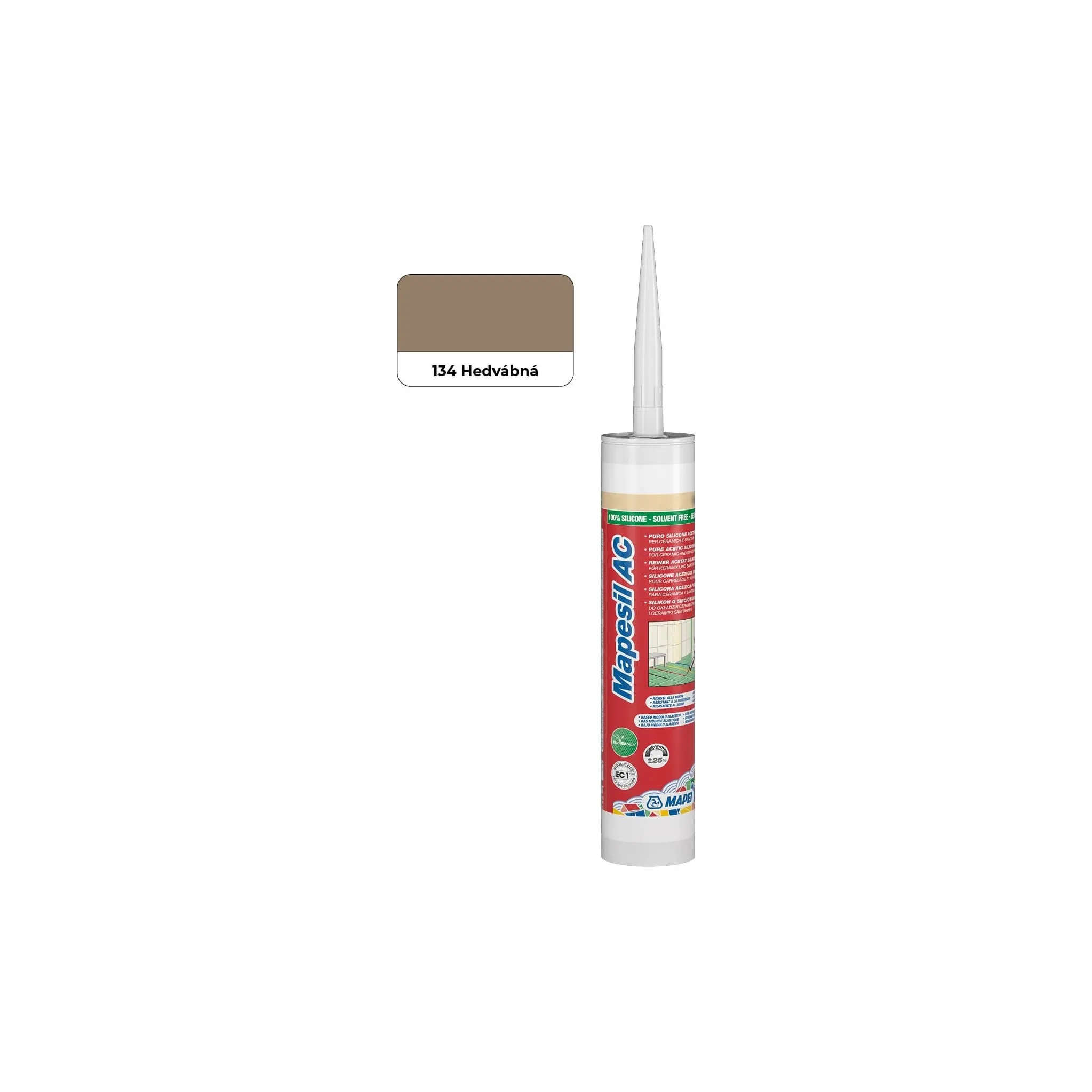 Fotografie 2 - Stavební silikon Mapei Mapesil AC 310 ml 134 hedvábný