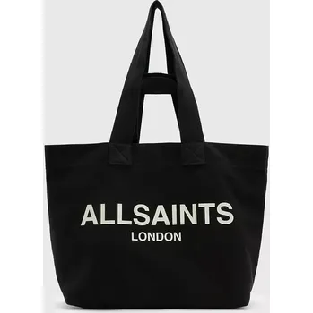 Kabelka Bavlněná kabelka AllSaints ALI černá barva, W163XA 99X, vel. ONE SIZE