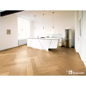 dřevěná podlaha Scheucher Dřevěná podlaha - Dub natur, lak x-matt natura, parketa 700 Multiflor (Scheucher)