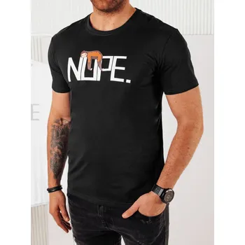 Pánské tričko Černé tričko s nápisem RX5359 Velikost: 2XL